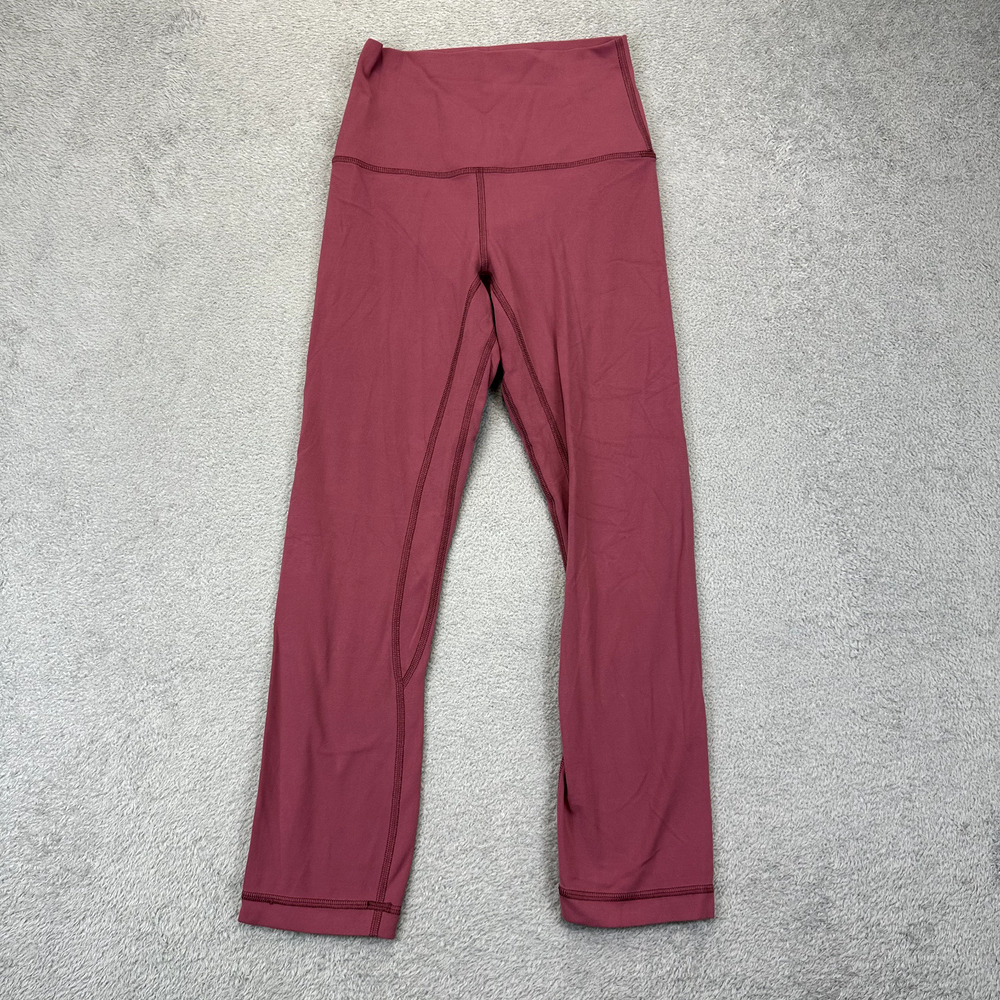 Lululemon Women's Align High Rise Crop 21" Leggings Size 2 Pink Yoga